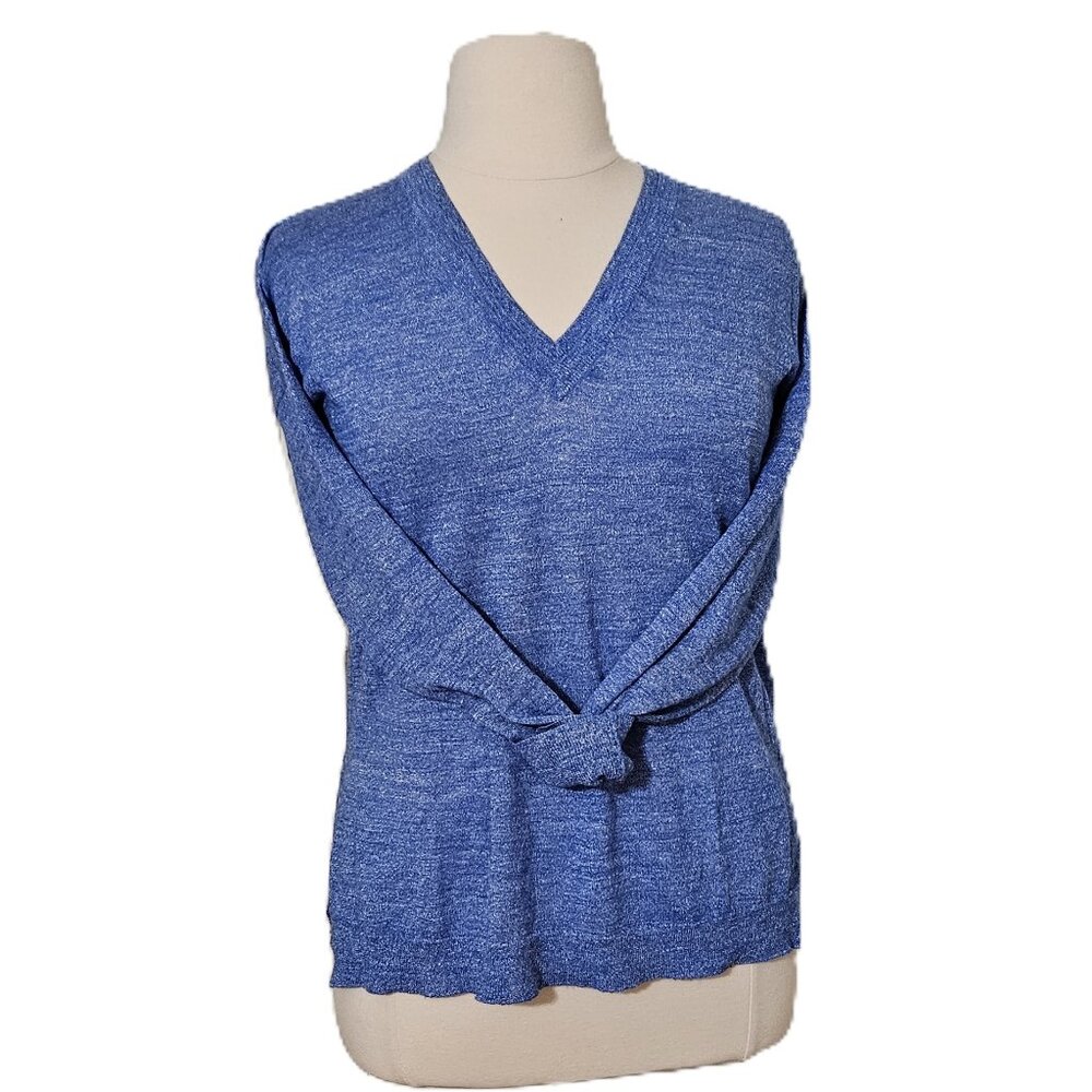 J.Crew Women's Merino Linen Double layer V-neck Sweater Size S NWOT